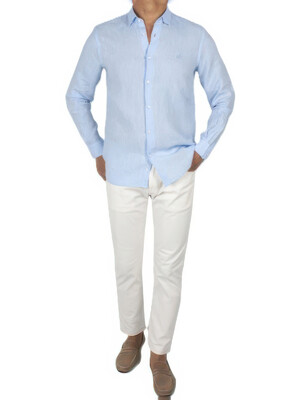 Купить Чоловіча сорочка FORMENTI FSP-1480 льняна в Украина в Lingerie.ua - Одяг для дому та відпочинку, Фото 11