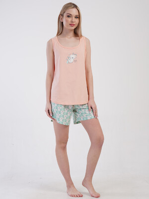 Хлопковый комплект из майки и шорт VIENETTA 4101097973