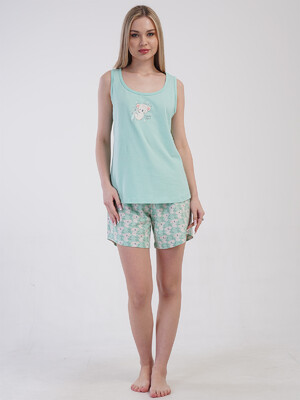 Купить Хлопковый комплект из майки и шорт VIENETTA 4101097973 в Украина в Lingerie.ua - Одяг для дому та відпочинку, Фото 4