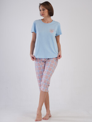 Хлопковый домашний комплект большого размера с капри VIENETTA 4091450050