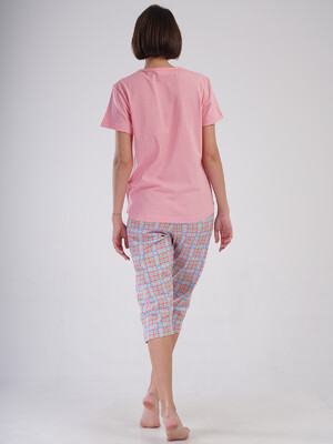 Купить Бавовняний домашній комплект великого розміру з капрі VIENETTA 4091450050 в Украина в Lingerie.ua - Одяг для дому та відпочинку, Фото 8