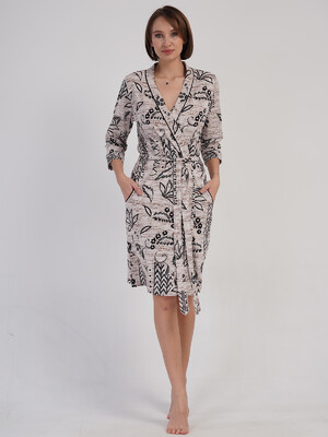 Купить Хлопковый халат женский на запах VIENETTA 4083134474  в Украина в Lingerie.ua - Одяг для дому та відпочинку, Видео