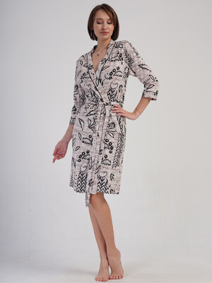Купить Хлопковый халат женский на запах VIENETTA 4083134474  в Украина в Lingerie.ua - Одяг для дому та відпочинку, Фото 2