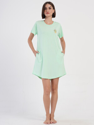 Купить Хлопковая домашняя туника с коротким рукавом VIENETTA 4070730000 в Украина в Lingerie.ua - Одяг для дому та відпочинку, Фото 3