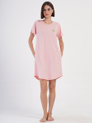 Купить Хлопковая домашняя туника с коротким рукавом VIENETTA 4070730000 в Украина в Lingerie.ua - Одяг для дому та відпочинку, Фото 4