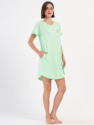 Купить Хлопковая домашняя туника с коротким рукавом VIENETTA 4070730000 в Украина в Lingerie.ua - Одяг для дому та відпочинку, Фото 8