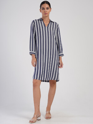 Купить Летнее платье в полоску с воротничком VIENETTA PLUS 4050970000 в Украина