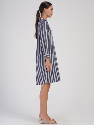 Купить Літня сукня в смужку з комірцем VIENETTA PLUS 4050970000 в Украина в Lingerie.ua - Одяг для дому та відпочинку, Фото 2