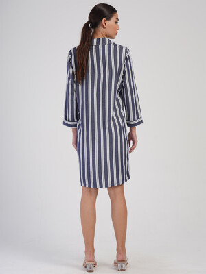Купить Літня сукня в смужку з комірцем VIENETTA PLUS 4050970000 в Украина в Lingerie.ua - Одяг для дому та відпочинку, Фото 6