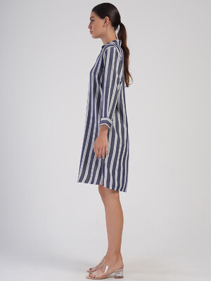 Купить Літня сукня в смужку з комірцем VIENETTA PLUS 4050970000 в Украина в Lingerie.ua - Одяг для дому та відпочинку, Фото 7