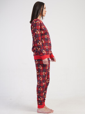 Купить Байковый домашний костюм с длинным рукавом VIENETTA 5010510520 в Украина в Lingerie.ua - Одяг для дому та відпочинку, Фото 3