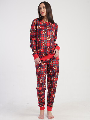 Купить Байковый домашний костюм с длинным рукавом VIENETTA 5010510520 в Украина в Lingerie.ua - Одяг для дому та відпочинку, Фото 6