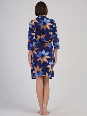 Купить Хлопковый халат на запах с карманами VIENETTA 4084979199 в Украина в Lingerie.ua - Одяг для дому та відпочинку, Фото 2