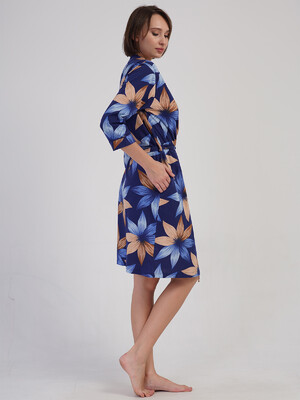 Купить Хлопковый халат на запах с карманами VIENETTA 4084979199 в Украина в Lingerie.ua - Одяг для дому та відпочинку, Фото 7