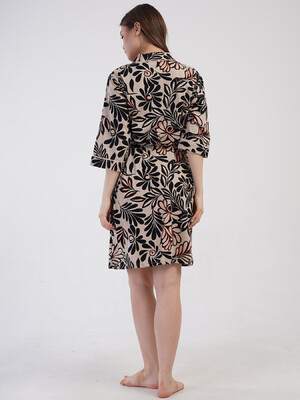 Купить Хлопковый халат женский большого размера VIENETTA 4080633526 в Украина в Lingerie.ua - Одяг для дому та відпочинку, Фото 5