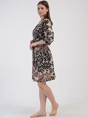 Купить Хлопковый халат женский большого размера VIENETTA 4080633526 в Украина в Lingerie.ua - Одяг для дому та відпочинку, Фото 6