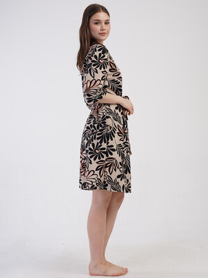 Купить Хлопковый халат женский большого размера VIENETTA 4080633526 в Украина в Lingerie.ua - Одяг для дому та відпочинку, Фото 7