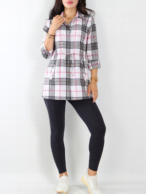 Купить Женский костюм из фланелевой рубашки и леггинсов JEN 03484 в Украина в Lingerie.ua - Одяг для дому та відпочинку, Фото 3