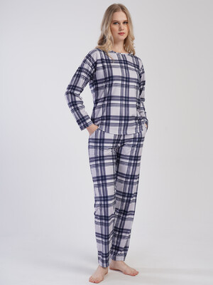 Теплый домашний костюм женский с длинным рукавом VIENETTA 3121010000