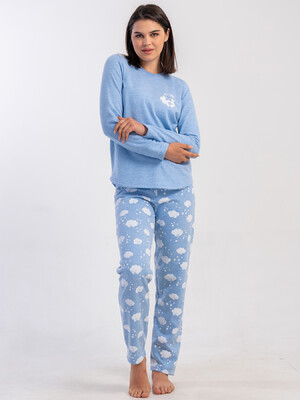 Купить Байковый домашний комплект с длинным рукавом VIENETTA 5030881071 в Украина в Lingerie.ua - Одяг для дому та відпочинку, Видео