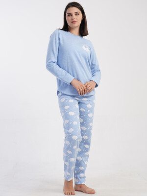 Купить Байковый домашний комплект с длинным рукавом VIENETTA 5030881071 в Украина в Lingerie.ua - Одяг для дому та відпочинку, Фото 2