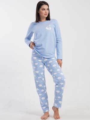 Купить Байковый домашний комплект с длинным рукавом VIENETTA 5030881071 в Украина в Lingerie.ua - Одяг для дому та відпочинку, Фото 5