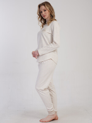 Купить Фланелевый домашний костюм с длинным рукавом VIENETTA 5040510000 в Украина в Lingerie.ua - Одяг для дому та відпочинку, Фото 3