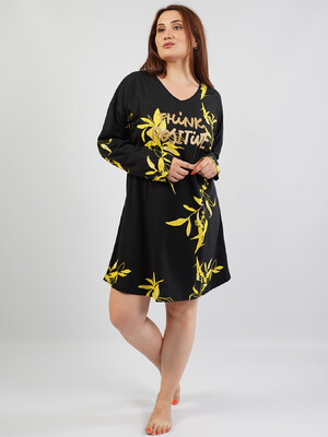 Купить Бавовняна домашня туніка великого розміру VIENETTA 1053002690 в Украина в Lingerie.ua - Одяг для дому та відпочинку, Фото 5