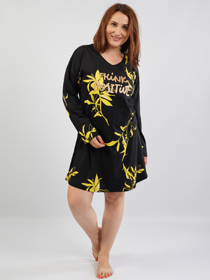 Купить Бавовняна домашня туніка великого розміру VIENETTA 1053002690 в Украина в Lingerie.ua - Одяг для дому та відпочинку, Фото 6