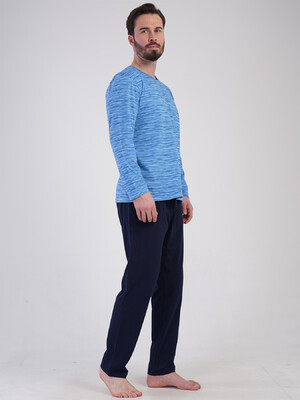 Купить Бавовняний домашній костюм з довгим рукавом VIENETTA MAN 5020563878 в Украина в Lingerie.ua - Одяг для дому та відпочинку, Фото 2