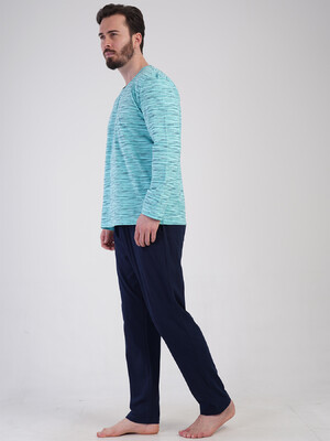 Купить Бавовняний домашній костюм з довгим рукавом VIENETTA MAN 5020563878 в Украина в Lingerie.ua - Одяг для дому та відпочинку, Фото 3