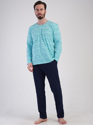 Купить Бавовняний домашній костюм з довгим рукавом VIENETTA MAN 5020563878 в Украина в Lingerie.ua - Одяг для дому та відпочинку, Фото 6