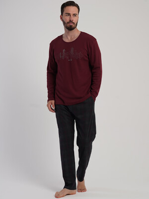 Купить Хлопковый домашний костюм с длинным рукавом VIENETTA MAN 5031114095 в Украина в Lingerie.ua - Одяг для дому та відпочинку, Видео