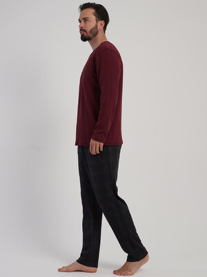 Купить Хлопковый домашний костюм с длинным рукавом VIENETTA MAN 5031114095 в Украина в Lingerie.ua - Одяг для дому та відпочинку, Фото 2