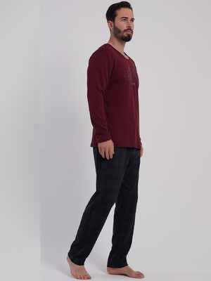 Купить Хлопковый домашний костюм с длинным рукавом VIENETTA MAN 5031114095 в Украина в Lingerie.ua - Одяг для дому та відпочинку, Фото 3