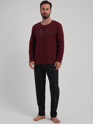 Купить Хлопковый домашний костюм с длинным рукавом VIENETTA MAN 5031114095 в Украина в Lingerie.ua - Одяг для дому та відпочинку, Фото 5