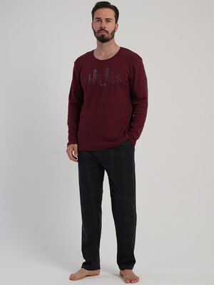 Купить Хлопковый домашний костюм с длинным рукавом VIENETTA MAN 5031114095 в Украина в Lingerie.ua - Одяг для дому та відпочинку, Фото 6