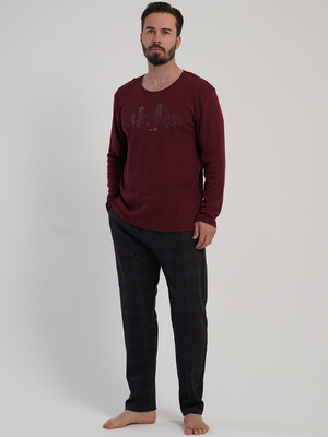 Купить Хлопковый домашний костюм с длинным рукавом VIENETTA MAN 5031114095 в Украина в Lingerie.ua - Одяг для дому та відпочинку, Фото 7