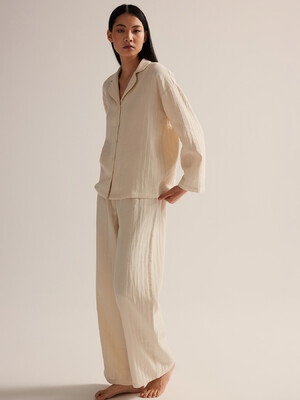 Купить Бавовняна класична піжама жіноча з довгим рукавом HAYS 62229 в Украина в Lingerie.ua - Одяг для дому та відпочинку, Фото 6