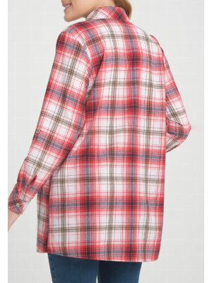 Купить Фланелевая рубашка женская на пуговицах JEN 03485 в Украина в Lingerie.ua - Одяг для дому та відпочинку, Фото 2