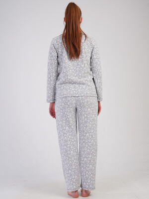 Купить Теплая классическая женская пижама на пуговицах VIENETTA 5010250000 в Украина в Lingerie.ua - Одяг для дому та відпочинку, Фото 7