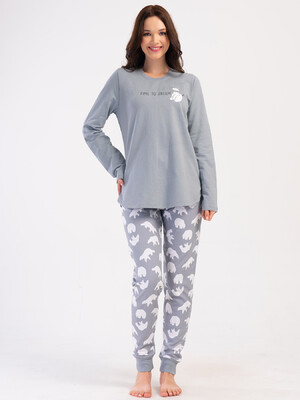 Купить Байковый домашний комплект большого размера VIENETTA 4030361677 в Украина в Lingerie.ua - Одяг для дому та відпочинку, Фото 3