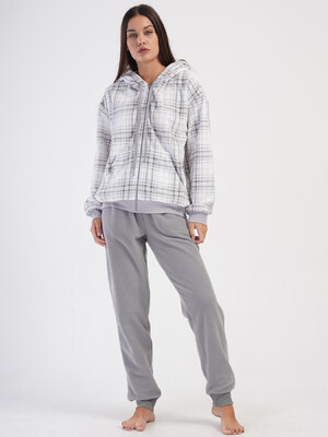 Купить Флисовый теплый костюм с капюшоном VIENETTA 4030700299 в Украина в Lingerie.ua - Одяг для дому та відпочинку, Фото 2