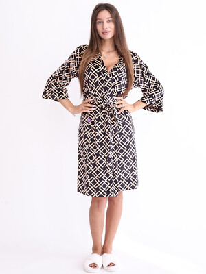 Велюровий халат кімоно великого розміру LINGERIE 170746-П