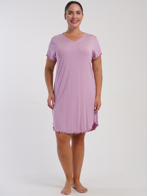 Хлопковая ночная сорочка с коротким рукавом VIENETTA 5080080000