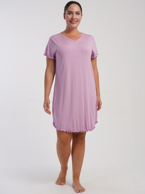 Купить Бавовняна нічна сорочка з коротким рукавом VIENETTA 5080080000 в Украина в Lingerie.ua - Одяг для дому та відпочинку, Фото 3