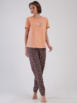 Хлопковый комплект большого размера с брюками VIENETTA 4081764906