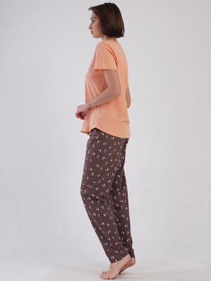 Купить Бавовняний комплект великого розміру з брюками VIENETTA 4081764906 в Украина в Lingerie.ua - Одяг для дому та відпочинку, Фото 4