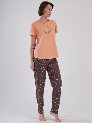 Купить Бавовняний комплект великого розміру з брюками VIENETTA 4081764906 в Украина в Lingerie.ua - Одяг для дому та відпочинку, Фото 6