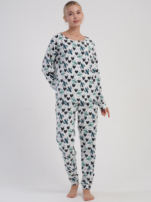 Хлопковый домашний комплект с длинным рукавом VIENETTA 5033663846